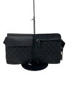 【中古】GUCCI◆ウエストバッグ_GGデニム/デニム/BLK/総柄【バッグ】
