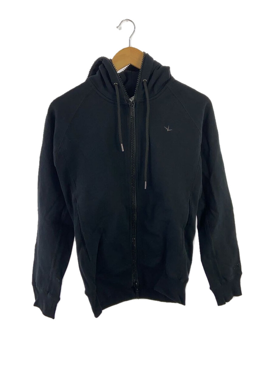 【中古】1piu1uguale3◆ジップパーカー/M/コットン/BLK【メンズウェア】
