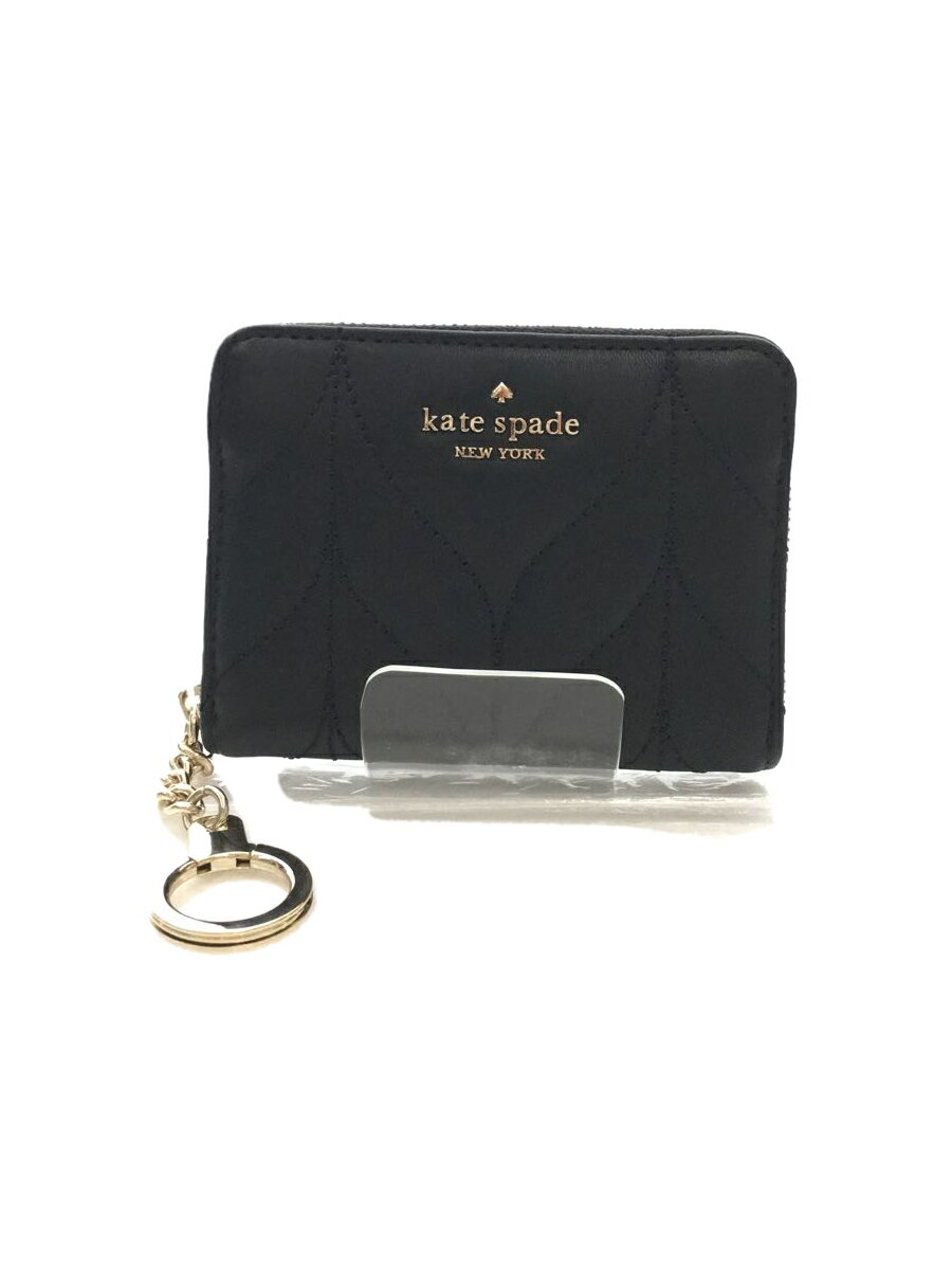 【中古】kate spade new york◆コインケース/レザー/BLK/無地/レディース/kate spade/ケイトスペードニューヨーク【服飾雑貨他】