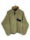 【中古】patagonia◆SYNCHILLA/フリースジャケット//M/ポリエステル/CRM/25580FA20【メンズウェア】