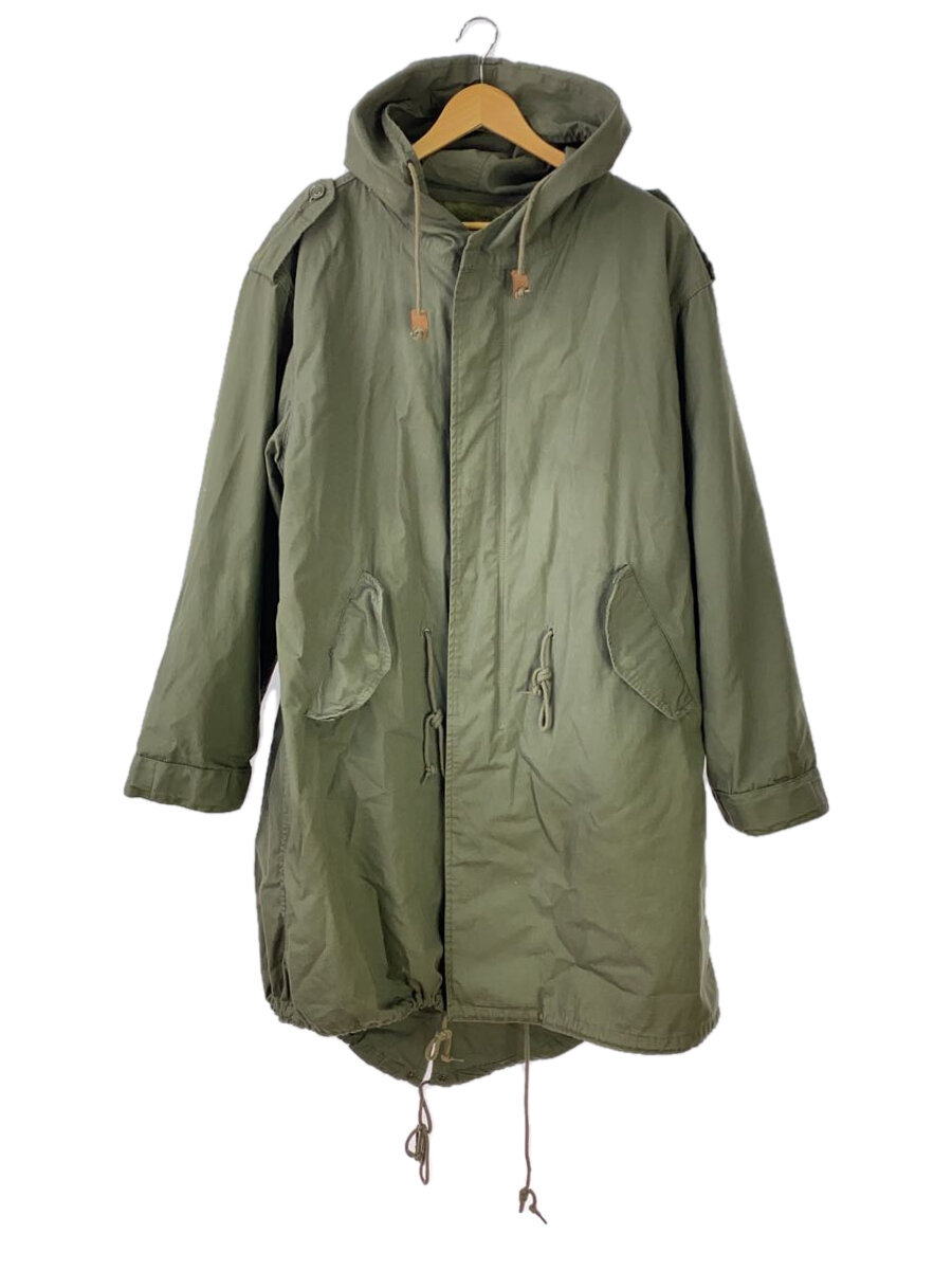【中古】HOUSTON◆モッズコート/--/--/KHK/無地/M-1951【メンズウェア】