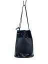 【中古】MORMYRUS◆バッグ/レザー/BLK【バッグ】