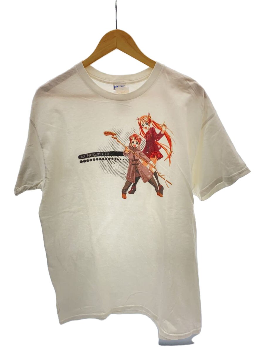 【中古】Tシャツ/ネギま!/ネギ/明日奈/コットン/WHT/プリント【メンズウェア】