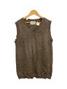 【中古】NOMA t.d.◆ニットベスト(厚手)/FREE/ウール/BRW/無地/N30-KN03/Broken Knitted Vest【メンズウェア】
