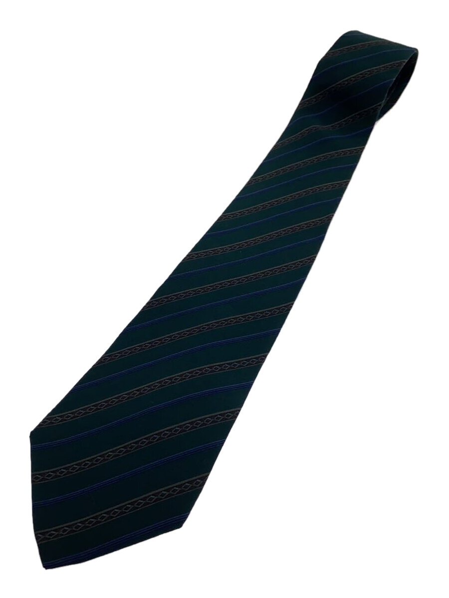 【中古】YVES SAINT LAURENT◆ネクタイ/コットン/GRN/メンズ【服飾雑貨他】