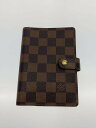 【中古】LOUIS VUITTON◆アジェンダPM_ダミエ・エベヌ_BRW/PVC/BRW/レディース【服飾雑貨他】(3)