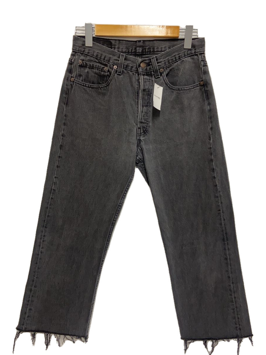 【中古】Levi’s◆ストレートパンツ/31/デニム/BLK/501-0660【メンズウェア】
