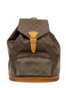 【中古】LOUIS VUITTON◆モンスリ_モノグラム・キャンバス/PVC/BRW【バッグ】