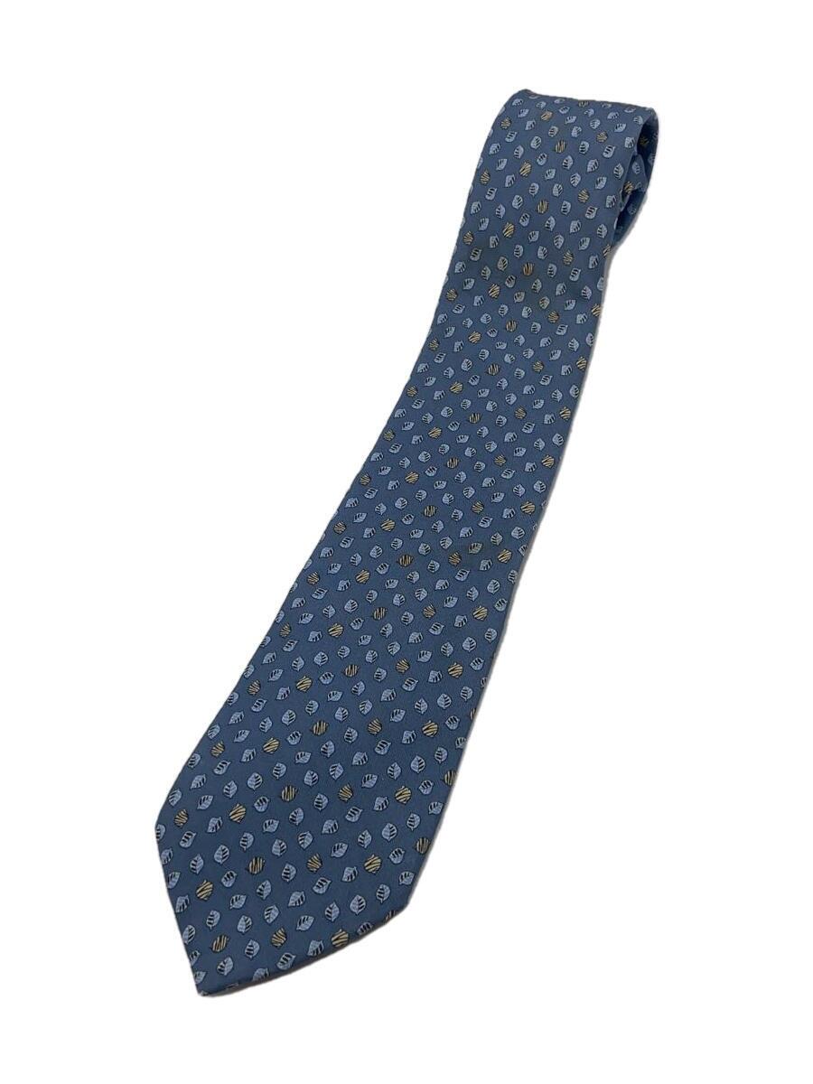 FERRAGAMO - 【中古】Salvatore Ferragamo◆ネクタイ/シルク/BLU/総柄/メンズ【服飾雑貨他】