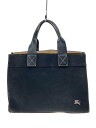 【中古】BURBERRY BLUE LABEL◆ハンドバッグ/角スレ/色褪せ/内側変色有/劣化、ベタツキ有【バッグ】