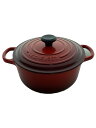 【中古】LE CREUSET◆鍋/RED【キッチン用品】