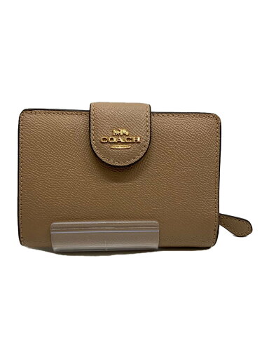 【中古】COACH◆2つ折り財布/レザー/ベージュ/レディース/6390/ミディアムコーナージップウォレット【服飾雑貨他】 【中古】COACH◆2つ折り財布/レザー/ベージュ/レディース/6390/ミディアムコーナージップウォレット【服飾雑貨他】