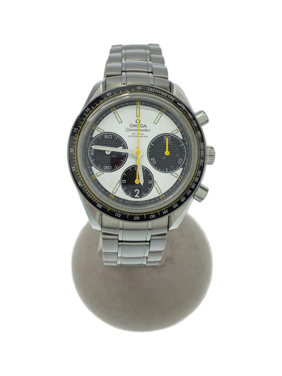 【中古】OMEGA◆スピードマスター_レーシング_AT_SS_40mm/アナログ/ステンレス/SLV/SLV/SS【服飾雑貨他】