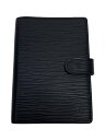 【中古】LOUIS VUITTON◆アジェンダPM_エピ_BLK/--/BLK/メンズ【服飾雑貨他】