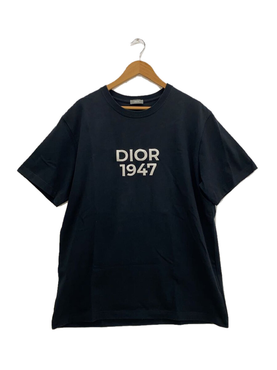 【中古】Dior HOMME◆24SS/ロゴ刺繍/Tシャツ/XL/コットン/BLK/413J696F0554//【メンズウェア】
