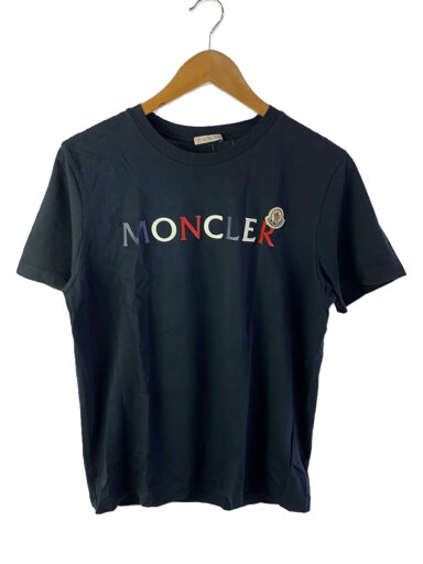 【中古】MONCLER◆Tシャツ/S/コットン/NVY/プリント/H10918C00043/SS TSHIRT【メンズウェア】 【中古】MONCLER◆Tシャツ/S/コットン/NVY/プリント/H10918C00043/SS TSHIRT【メンズウェア】