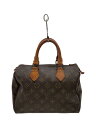 【中古】LOUIS VUITTON◆1)スピーディ25_モノグラム・キャンバス_BRW/PVC/BRW【バッグ】