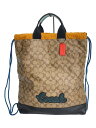 【中古】COACH◆リュック/PVC/BRW/総柄/F72929【バッグ】