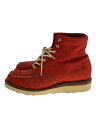 【中古】CHIPPEWA◆レースアップブーツ/US8.5/RED/スウェード【シューズ】(4)