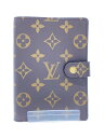 【中古】LOUIS VUITTON◆アジェンダPM_モノグラム_BRW/レザー/BRW/レディース【服飾雑貨他】