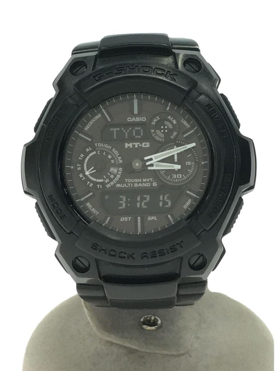 【中古】CASIO◆ソーラー腕時計・G-SHOCK/デジアナ/BLK【服飾雑貨他】