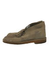 【中古】Clarks◆チャッカブーツ/UK7.5/BEG/スウェード【シューズ】