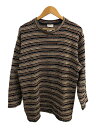 【中古】OXBOW/ニット・セーター(厚手)/--/コットン/BEG/ボーダー//【メンズウェア】