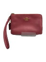 【中古】COACH◆ポーチ/レザー/PNK【バッグ】