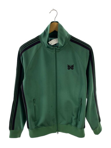 【中古】Needles◆フロントシミ有/23SS/Track Jacket Poly Smooth/S/ポリエステル/GRN/MR284【メンズウェア】 【中古】Needles◆フロントシミ有/23SS/Track Jacket Poly Smooth/S/ポリエステル/GRN/MR284【メンズウェア】