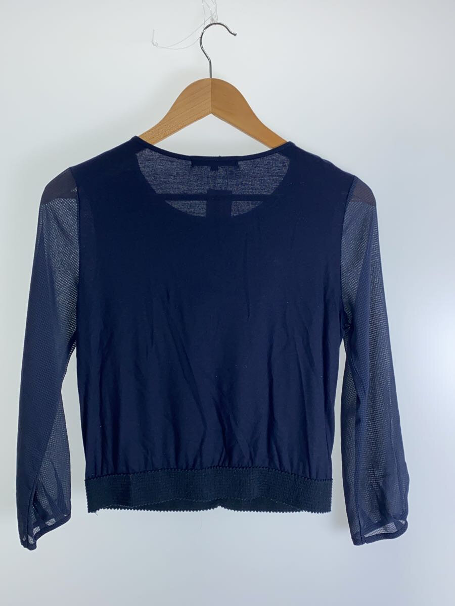 【中古】ANAYI◆長袖ブラウス/36/ポリエステル/NVY/無地/15529-52-65-360//【レディースウェア】