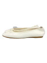 【中古】Odette e Odile UNITED ARROWS◆スクエアバレエ/フラットパンプス/23cm/WHT【シューズ】