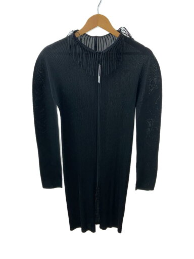 【中古】PLEATS PLEASE ISSEY MIYAKE◆ワンピース/3/ポリエステル/BLK/無地/PP21-FC005/ダブルジップ【レディースウェア】 【中古】PLEATS PLEASE ISSEY MIYAKE◆ワンピース/3/ポリエステル/BLK/無地/PP21-FC005/ダブルジップ【レディースウェア】