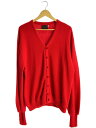 【中古】JCPenney◆推定70s/Vネック/カーディガン(厚手)/XL/アクリル/RED【メンズウェア】(4)