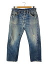 【中古】Levi’s◆VT/50-60s/XX/501/ギャラ入り/ストレートパンツ/--/デニム/IDG/ダメージリペア有【メンズウェア】