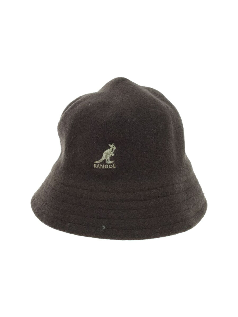 【中古】KANGOL◆ハンチング/L/ポリエステル/BRW/無地/レディース/ca01474【服飾雑貨他】