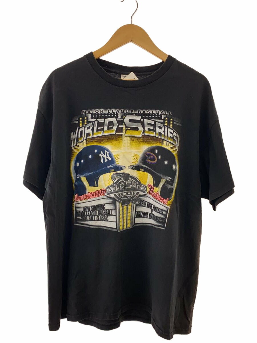 【中古】DELTA◆00s/WORLD SERIES/Tシャツ/XL/コットン/BLK【メンズウェア】