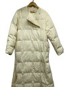 【中古】TODAYFUL◆ロングダウンジャケット/38/ナイロン/WHT/無地/12120006Quilting Down Coat【レディースウェア】