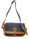 【中古】Dooney & Bourke◆ショルダーバッグ/レザー/BLK/無地【バッグ】