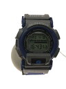 【中古】CASIO◆腕時計/デジタル/ベルトブルー/ベルト素材ラバー/DW-003CB-2VT【服飾雑貨他】