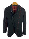 【中古】Y’s◆14AW/アシンメトリー/ジャケット/2/ウール/BLK//【レディースウェア】