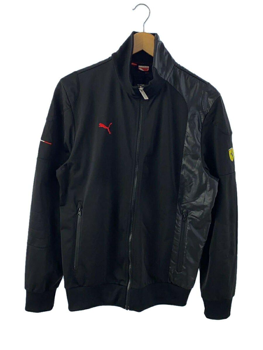 【中古】PUMA◆×Ferrari/ジャージ/ジャケット/L/ポリエステル/ブラック/無地/761339【メンズウェア】