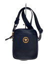 【中古】VERSACE◆ショルダーバッグ/レザー/BLK/1002885【バッグ】
