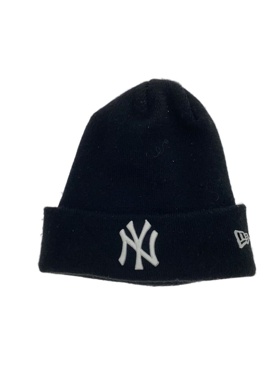 【中古】NEW ERA◆ニットキャップ/--/アクリル/BLK/無地/メンズ【服飾雑貨他】