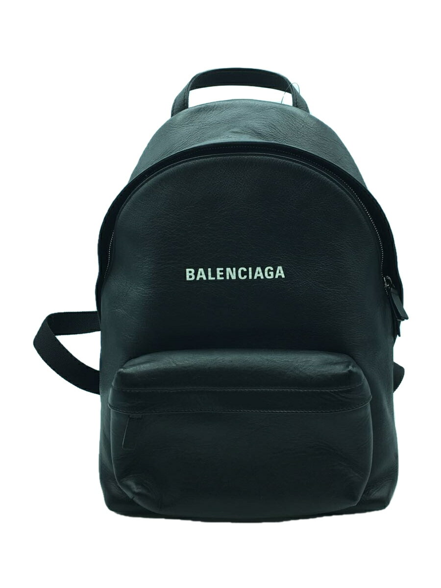 【中古】BALENCIAGA◆リュック/レザー/