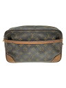 【中古】LOUIS VUITTON◆コンピエーニュ28_モノグラム・キャンバス_BRW/PVC/BRW【バッグ】