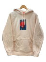 【中古】Supreme◆16AW/araki rose hoodie/パーカー/M/コットン/BEG【メンズウェア】