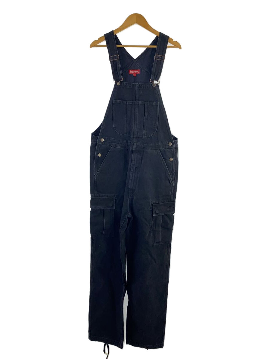 【中古】Supreme◆22AW/Cargo Denim Overalls/オーバーオール/S/コットン/BLK//【メンズウェア】