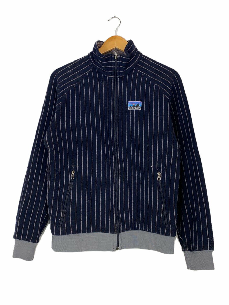 【中古】patagonia◆QUILT AGAIN JACKET/ジャケット/M/ネイビー/ストライプ/20301f9//【メンズウェア】