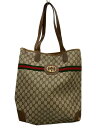 【中古】GUCCI◆トートバッグ/PVC/BRW/総柄【バッグ】
