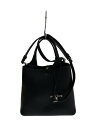 【中古】TOD’S◆タイムレス/2WAYショルダー/ハンドバッグ/レザー/BLK//【バッグ】